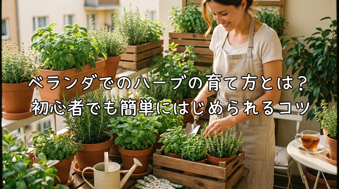 ベランダでのハーブの育て方とは？初心者でも簡単にはじめられるコツ