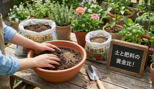 植物を健やかに育てる！プランターの培養土と肥料の組み合わせ方を徹底解説