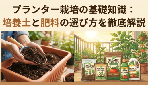 プランター栽培の基礎知識：培養土と肥料の選び方を徹底解説