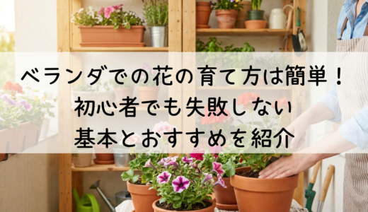 ベランダでの花の育て方は簡単！初心者でも失敗しない基本とおすすめを紹介