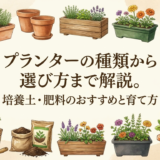 プランターの種類から選び方まで解説。培養土・肥料のおすすめと育て方